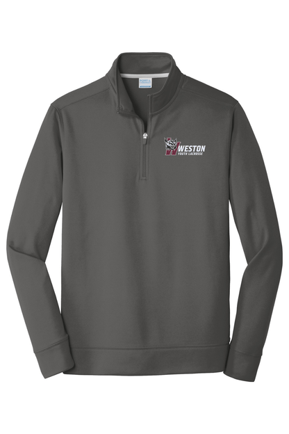 Weston Youth Lacrosse Port & Company Performance Fleece 1/4-Zip Pullover Sweatshirt Signature Lacrosse