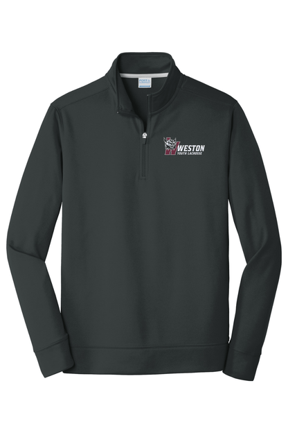 Weston Youth Lacrosse Port & Company Performance Fleece 1/4-Zip Pullover Sweatshirt Signature Lacrosse