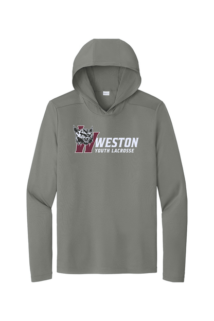 Weston Youth Lacrosse Sport-Tek Posi-UV Pro Long Sleeve Hoodie Signature Lacrosse