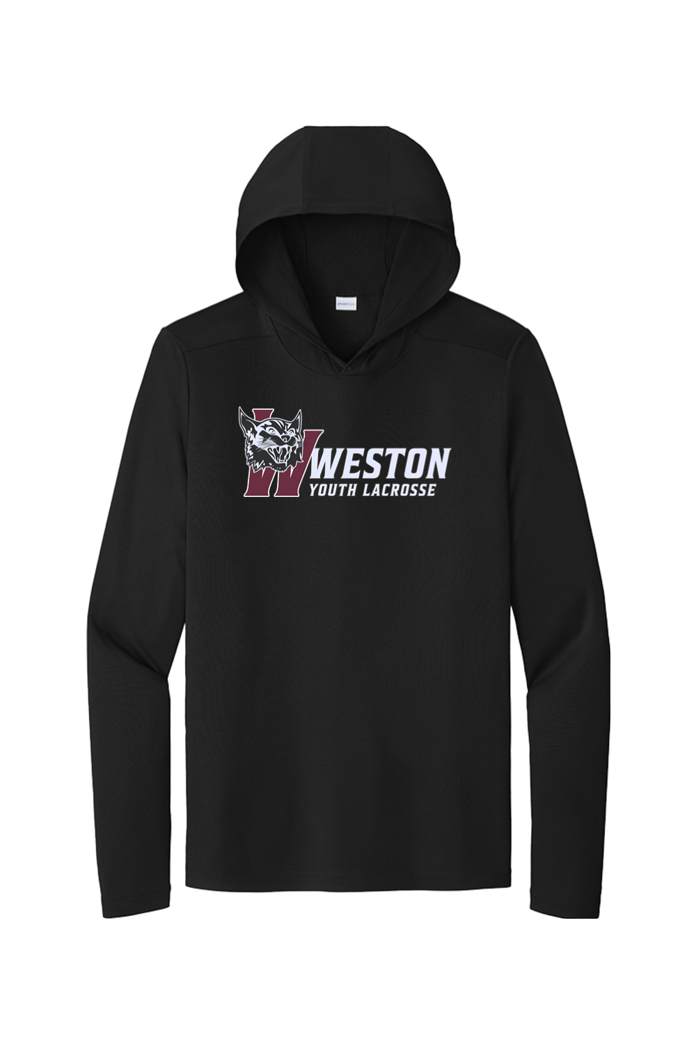 Weston Youth Lacrosse Sport-Tek Posi-UV Pro Long Sleeve Hoodie Signature Lacrosse