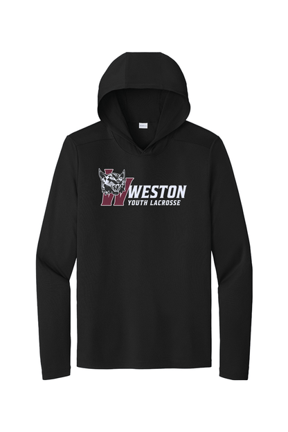 Weston Youth Lacrosse Sport-Tek Posi-UV Pro Long Sleeve Hoodie Signature Lacrosse