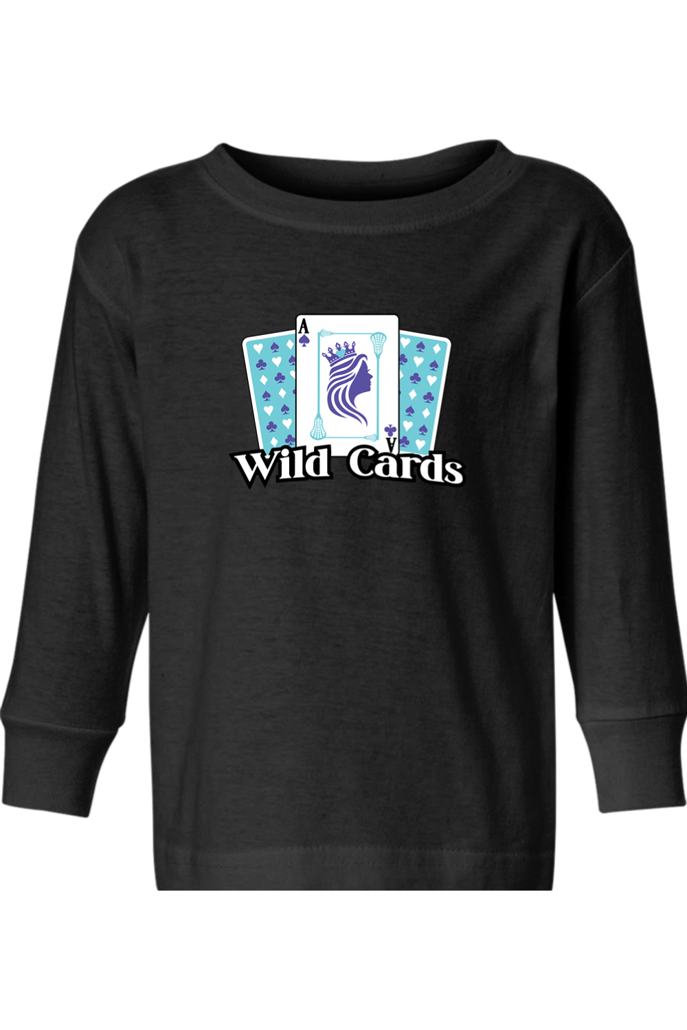 Wild Cards Lacrosse Toddler Long Sleeve T-Shirt Signature Lacrosse