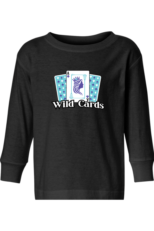 Wild Cards Lacrosse Toddler Long Sleeve T-Shirt Signature Lacrosse