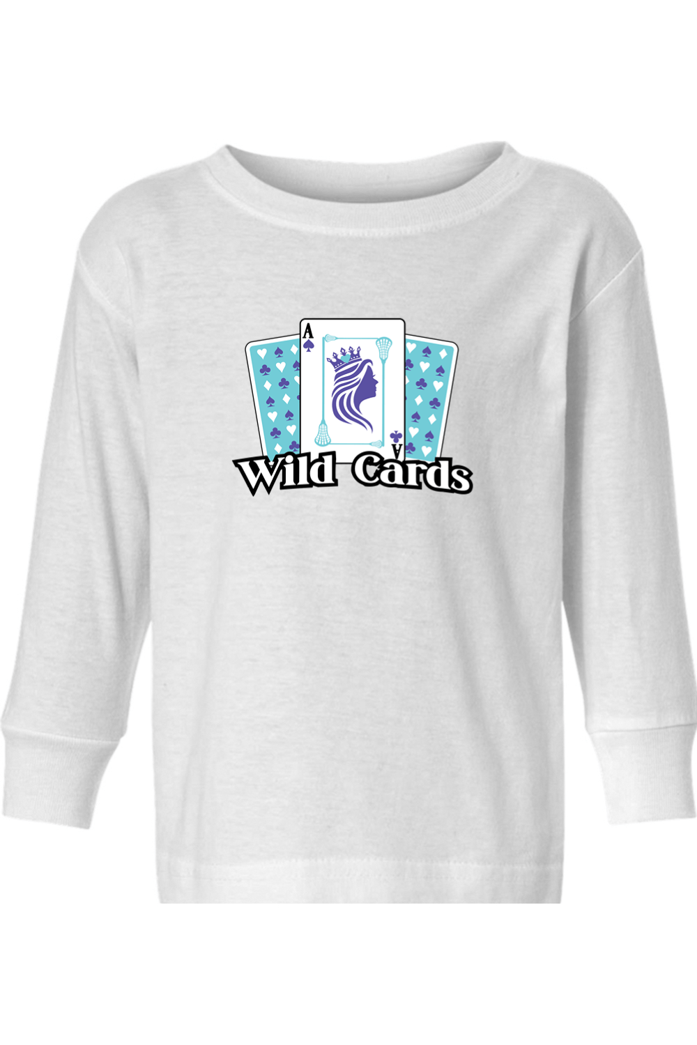 Wild Cards Lacrosse Toddler Long Sleeve T-Shirt Signature Lacrosse