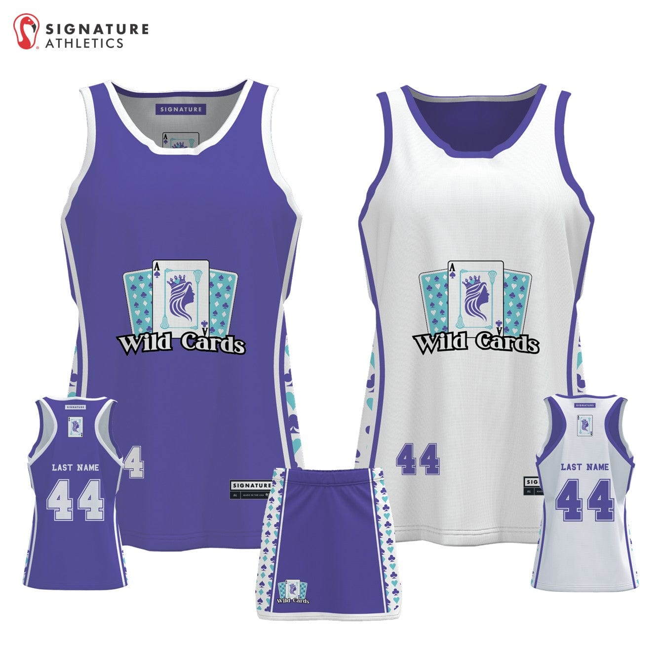 Wild Cards Lacrosse Women's 2 Piece Player Package: Wild Cards Signature Lacrosse