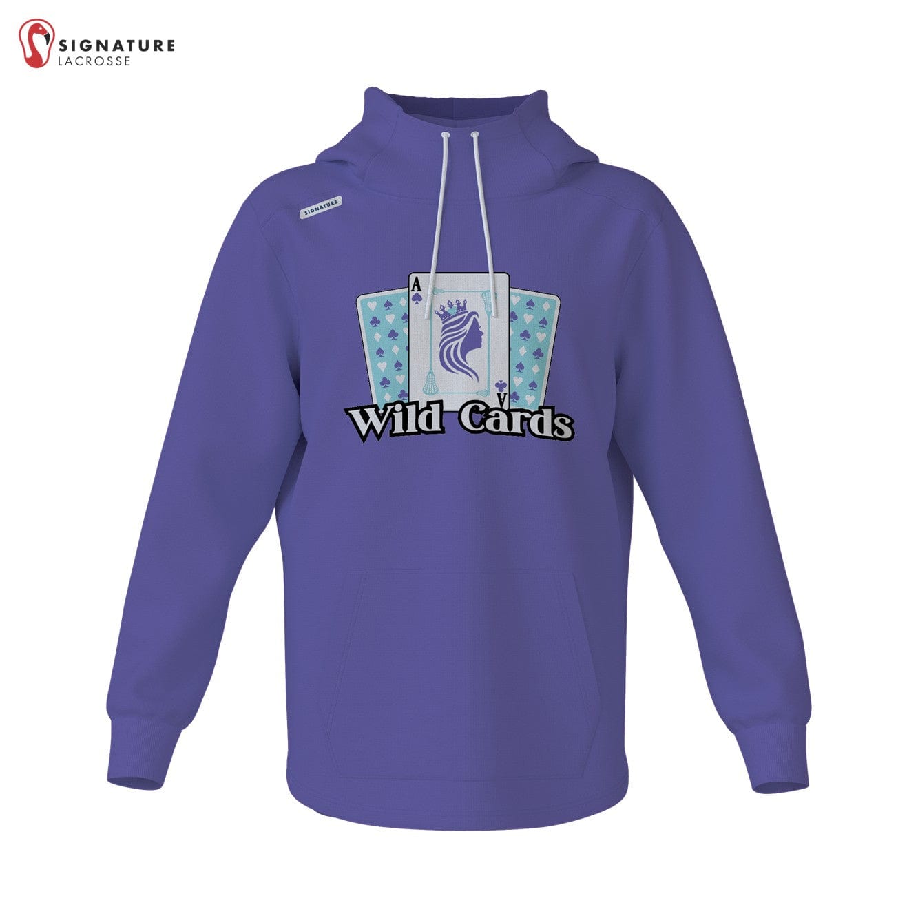 Wild Cards Lacrosse Women's Pro Dye Scuba Hoodie: Wild Cards Signature Lacrosse