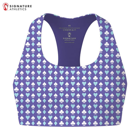 Wild Cards Lacrosse Women's Sports Bra: Wild Cards Signature Lacrosse