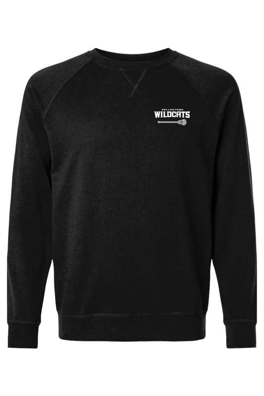 Wildcats Lacrosse Adult Heavyweight Raglan Long Sleeve Signature Lacrosse