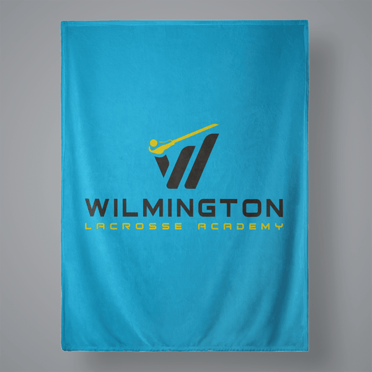 Wilmington Youth Lacrosse Large Plush Throw Blanket Signature Lacrosse