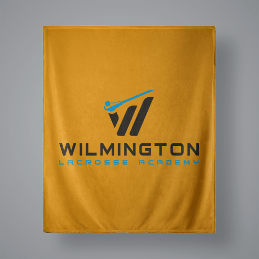 Wilmington Youth Lacrosse Small Plush Throw Blanket Signature Lacrosse