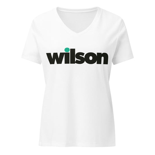 Wilson Women’s Relaxed V-neck T-shirt Signature Lacrosse
