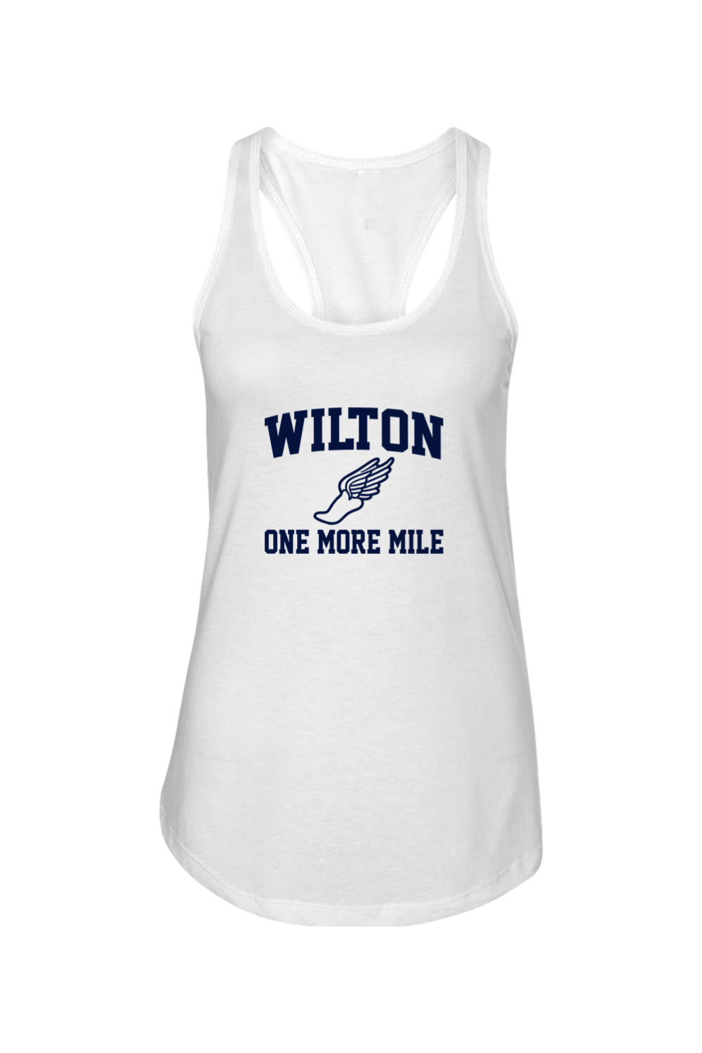Wilton High School Next Level Ladies Racerback Tank Signature Lacrosse