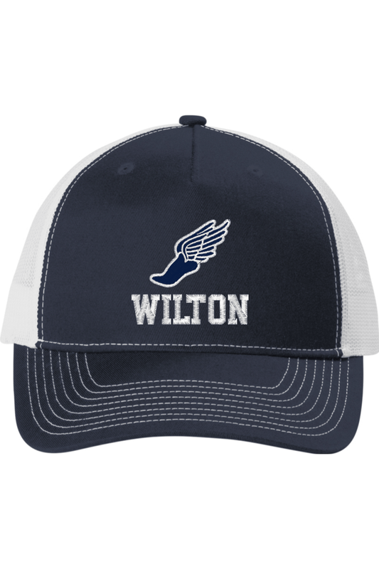 Wilton High School Port Authority Snapback Five-Panel Trucker Cap (C405) Signature Lacrosse