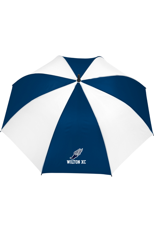Wilton High School Shed Rain Auto Open Golf Umbrella Signature Lacrosse