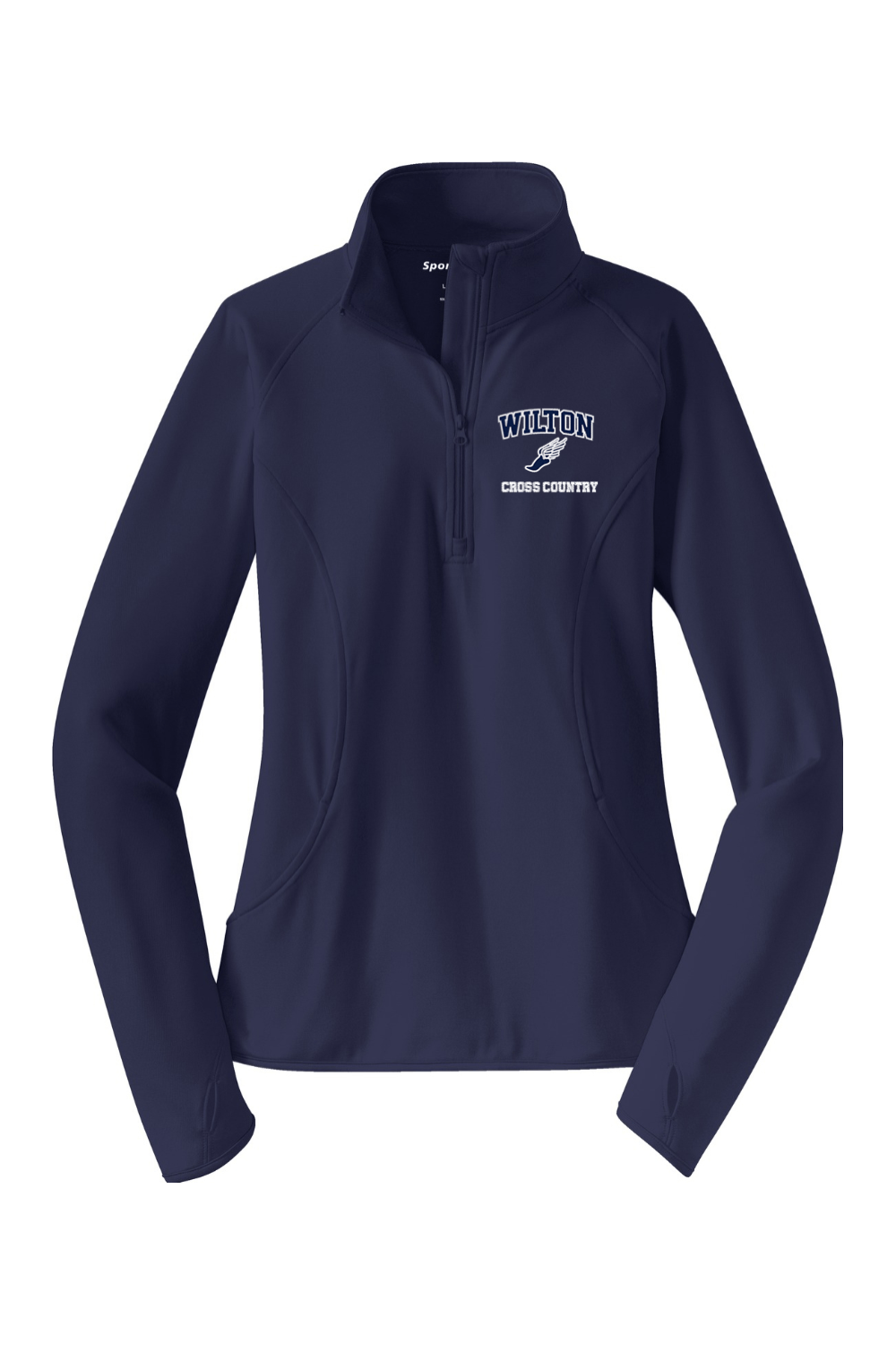 Wilton High School Sport-Tek Women's Sport-Wick Stretch 1/4-Zip Pullover Signature Lacrosse