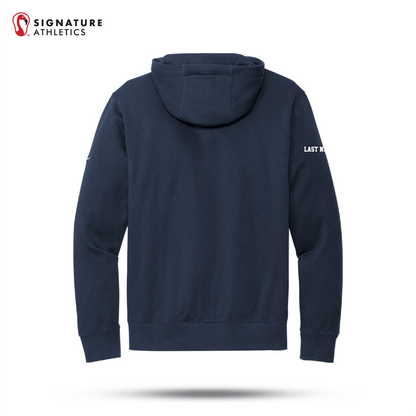 Wilton High School Women's Nike Club Fleece Sleeve Swoosh Pullover Hoodie Sailing Signature Lacrosse