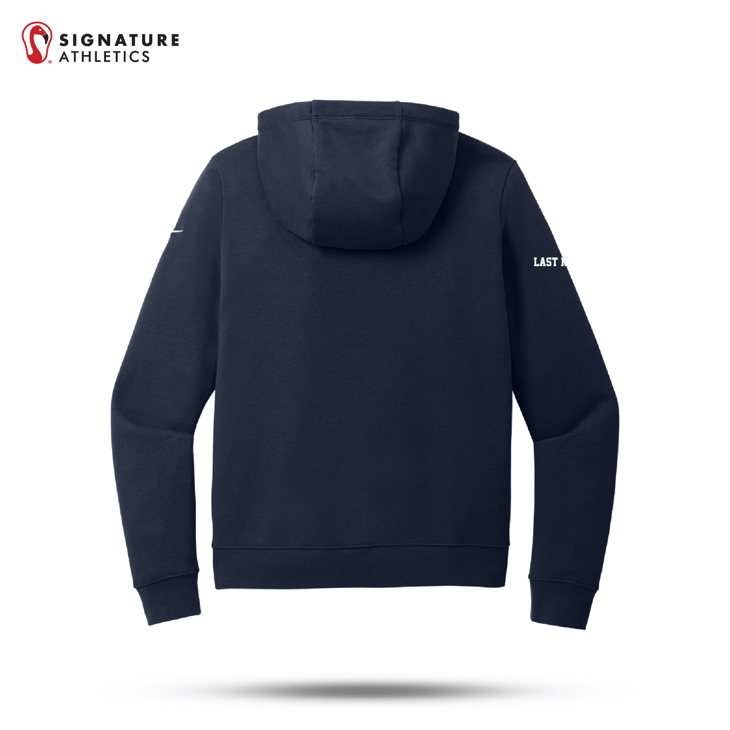 Wilton High School Women's Nike Women's Club Fleece Sleeve Swoosh Pullover Hoodie Sailing Signature Lacrosse