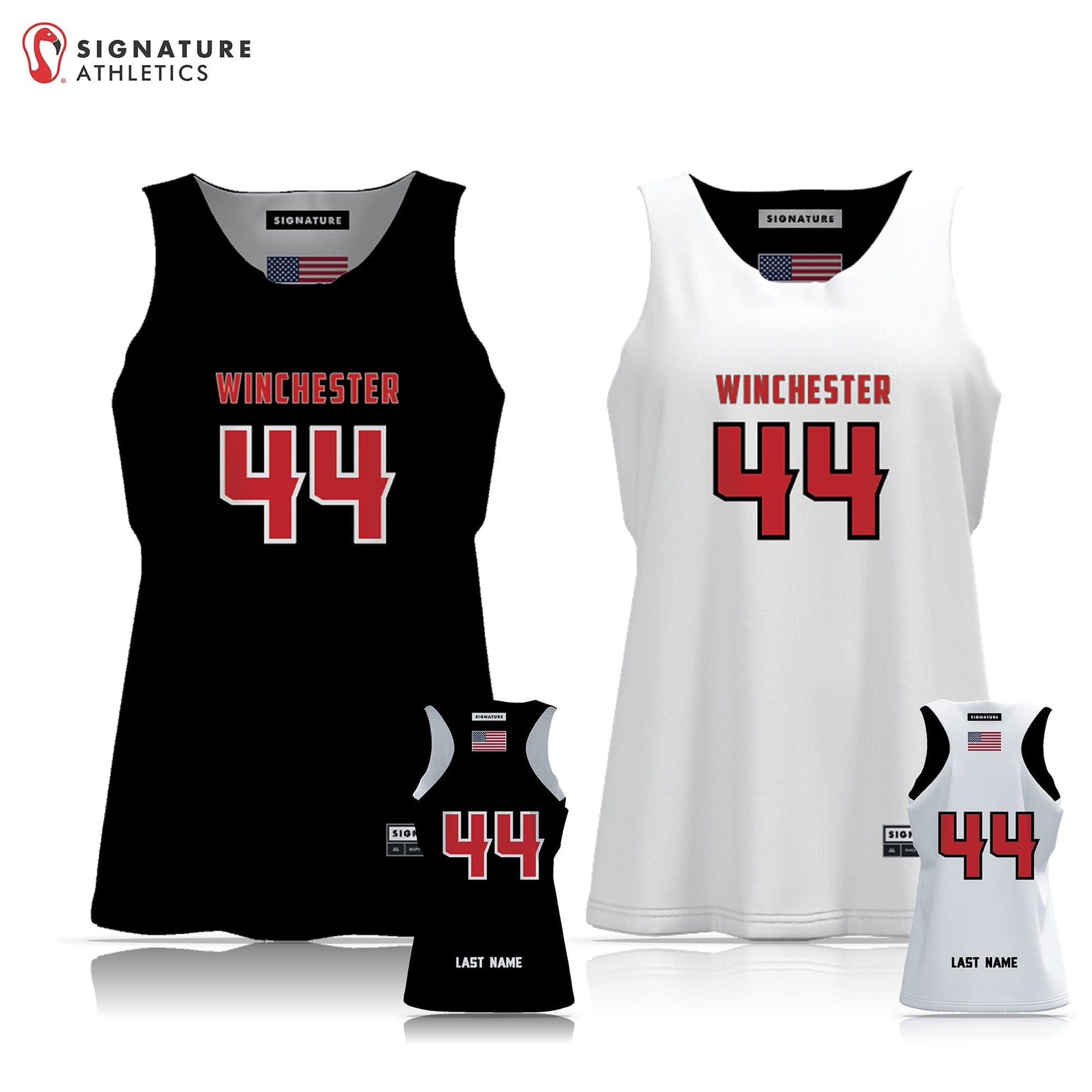 Winchester FH Women's Reversible Game Pinnie: 5/6 Signature Lacrosse