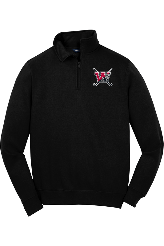 Winchester Field Hockey Adult Embroidered Quarter-Zip Pullover Signature Lacrosse