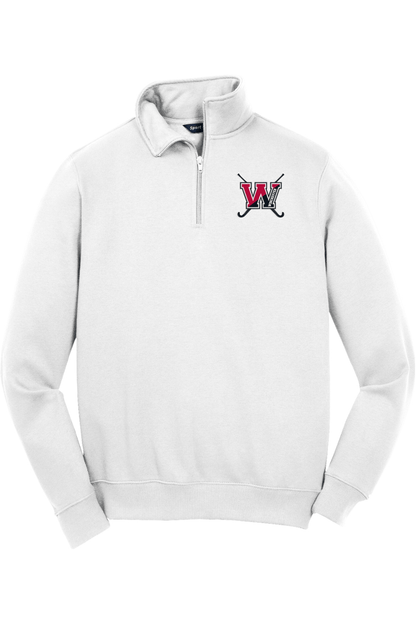 Winchester Field Hockey Adult Embroidered Quarter-Zip Pullover Signature Lacrosse