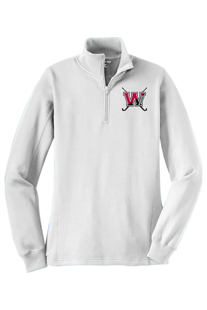 Winchester Field Hockey Adult Women's Embroidered Quarter-Zip Pullover Signature Lacrosse