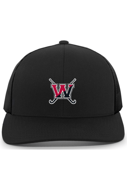 Winchester Field Hockey Embroidered Trucker Hat Signature Lacrosse