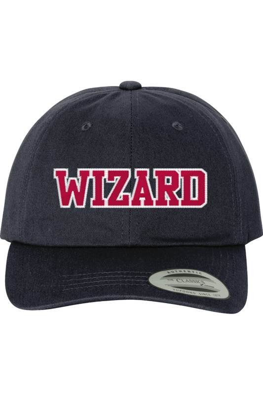 Wizard Volleyball Embroidered Dad Hat Signature Lacrosse