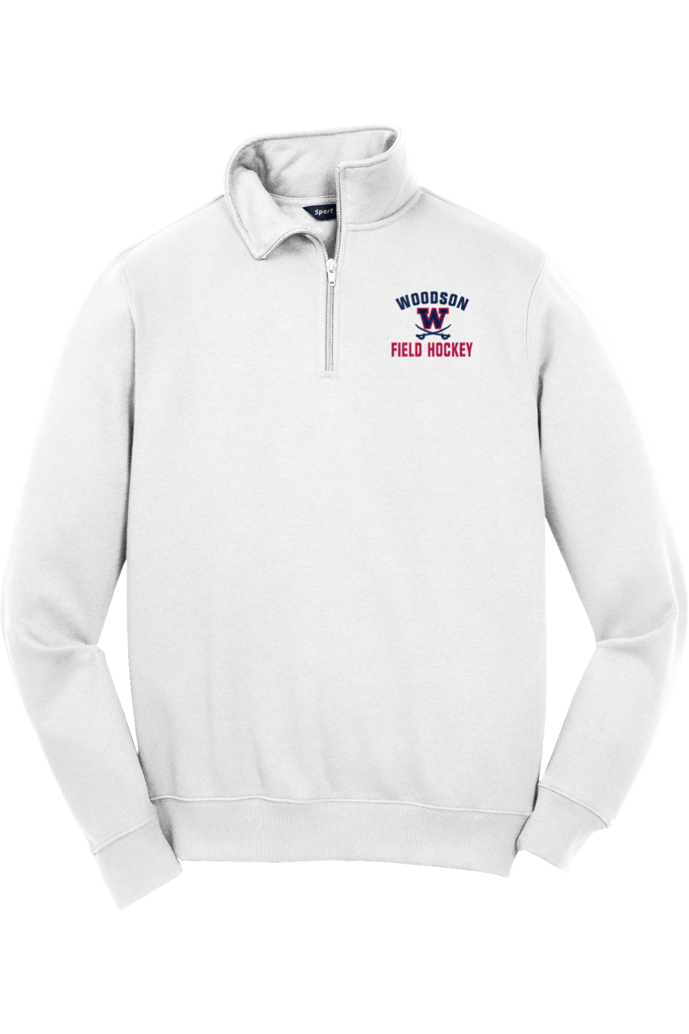 Woodson Field Hockey Adult Embroidered Quarter-Zip Pullover Signature Lacrosse