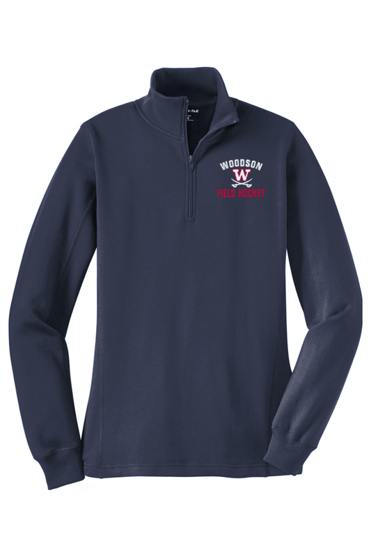 Woodson Field Hockey Adult Women's Embroidered Quarter-Zip Pullover Signature Lacrosse
