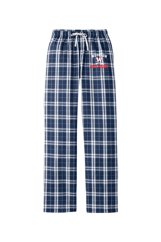 Woodson Field Hockey Adult Women's Flannel Plaid Pants Signature Lacrosse