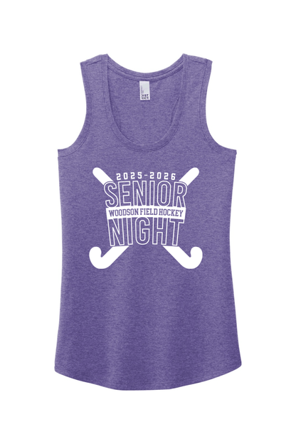 Woodson Field Hockey Senior Night District Women's Perfect Tri Racerback Tank Signature Lacrosse