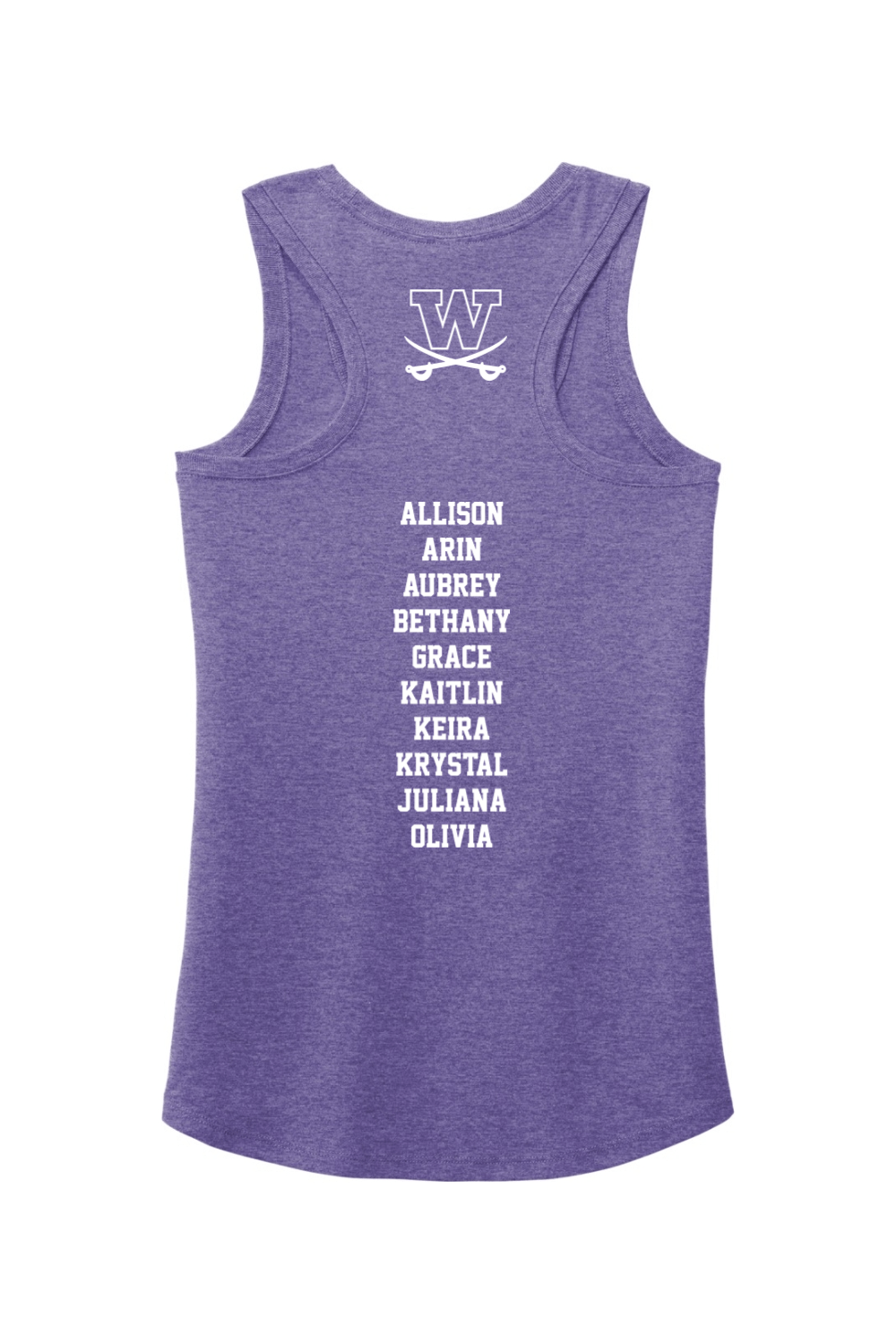 Woodson Field Hockey Senior Night District Women's Perfect Tri Racerback Tank Signature Lacrosse