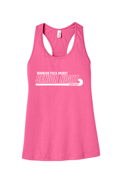 Woodson High School BELLA+CANVAS Women’s Jersey Racerback Tank Signature Lacrosse