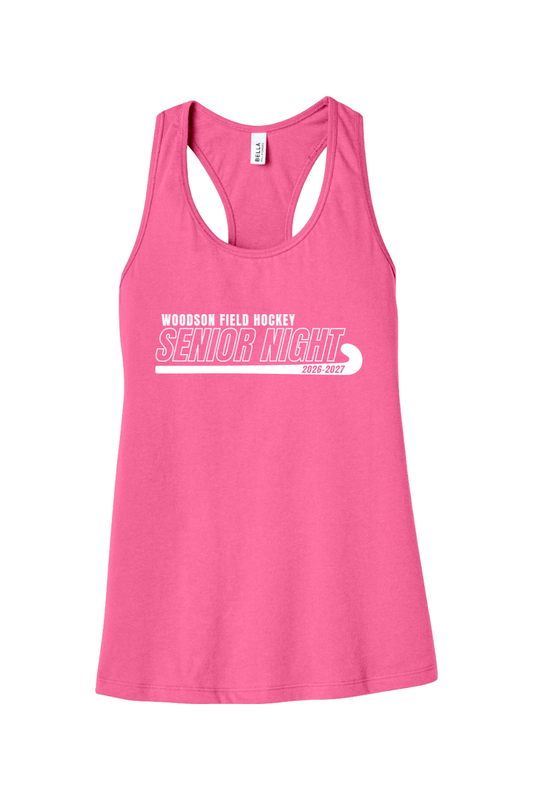 Woodson High School BELLA+CANVAS Women’s Jersey Racerback Tank Signature Lacrosse