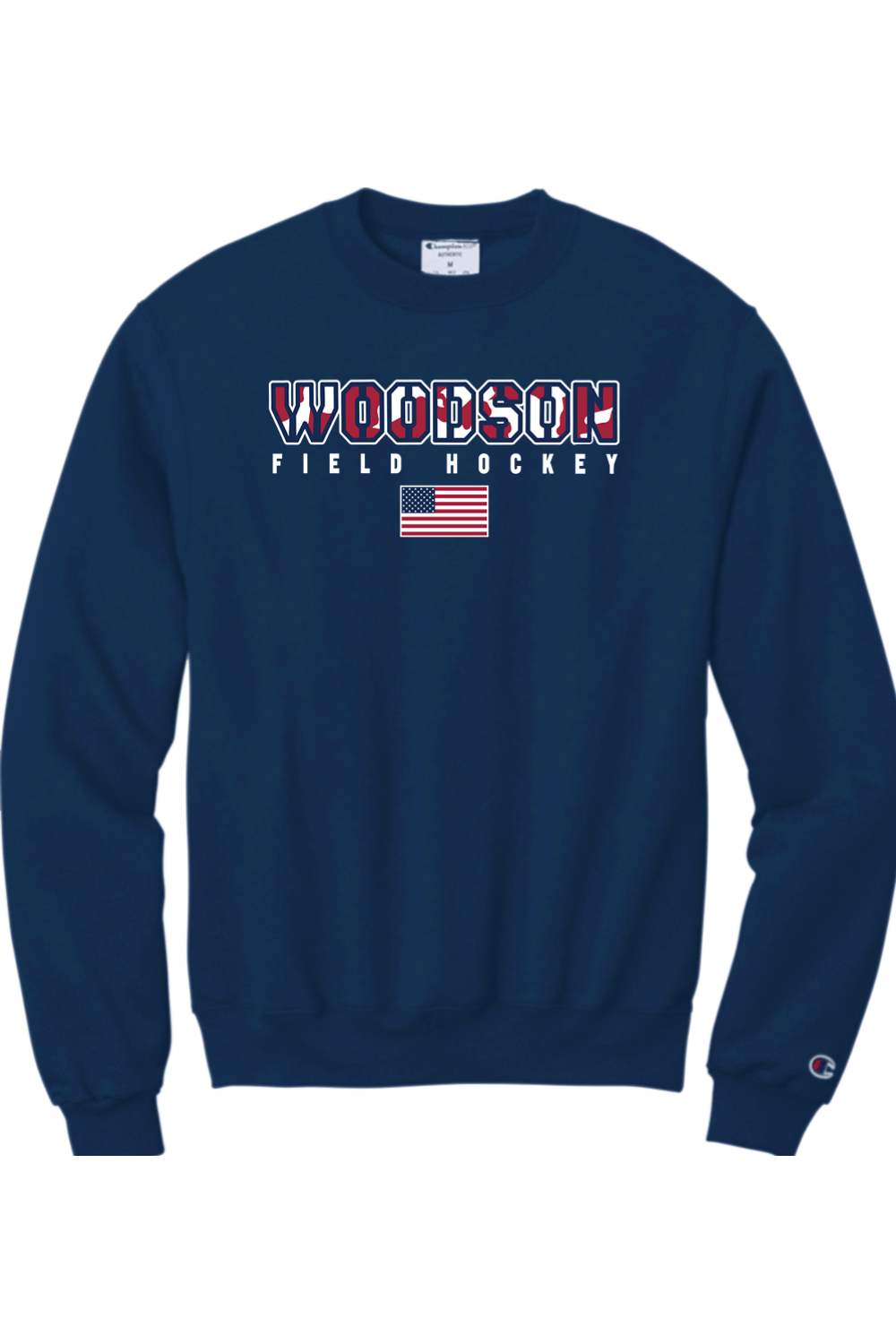 Woodson High School Field Hockey Champion Adult Powerblend Crewneck Sweatshirt Signature Lacrosse