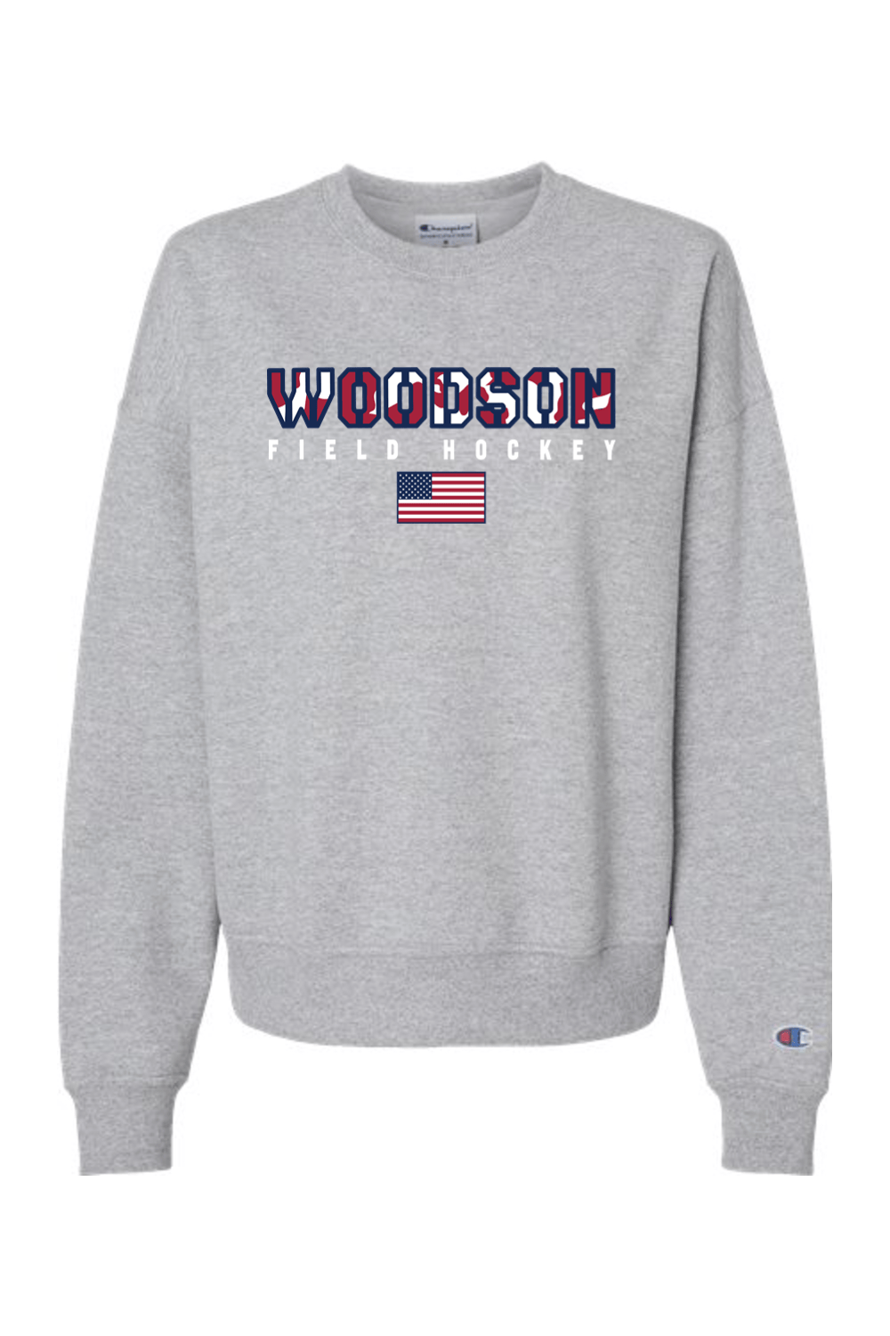 Woodson High School Field Hockey Champion Women's Powerblend Crewneck Sweatshirt Signature Lacrosse