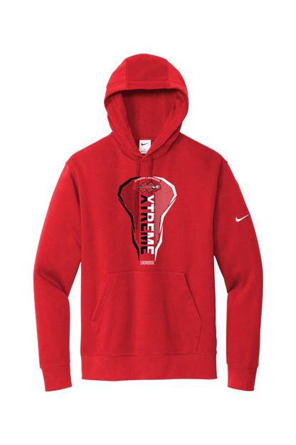 XTREME Lacrosse Nike Club Fleece Sleeve Swoosh Pullover Hoodie Signature Lacrosse