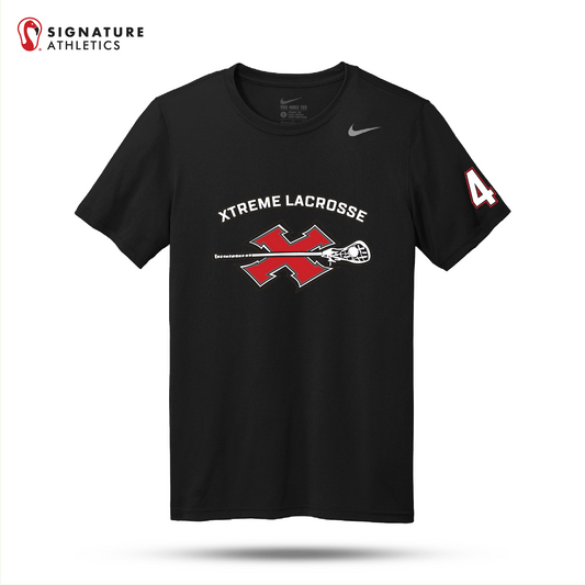 Xtreme Lacrosse  Nike Team rLegend Tee Black Signature Lacrosse