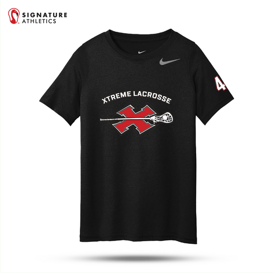 Xtreme Lacrosse  Nike Team Youth rLegend Tee Black Signature Lacrosse