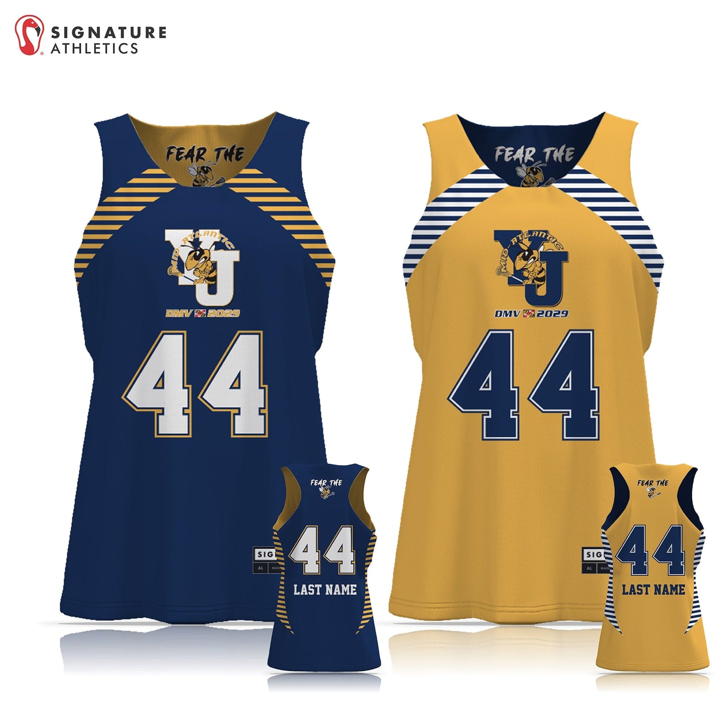 Yellow Jackets Mid-Atlantic DMV 2029 Women's 2 Piece Player Package Signature Lacrosse