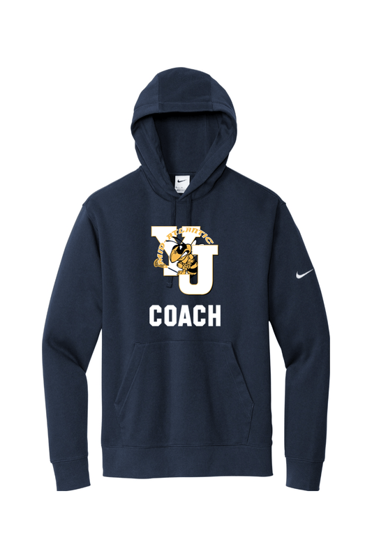Yellow Jackets Mid-Atlantic Nike Club Fleece Sleeve Swoosh Pullover Hoodie Signature Lacrosse