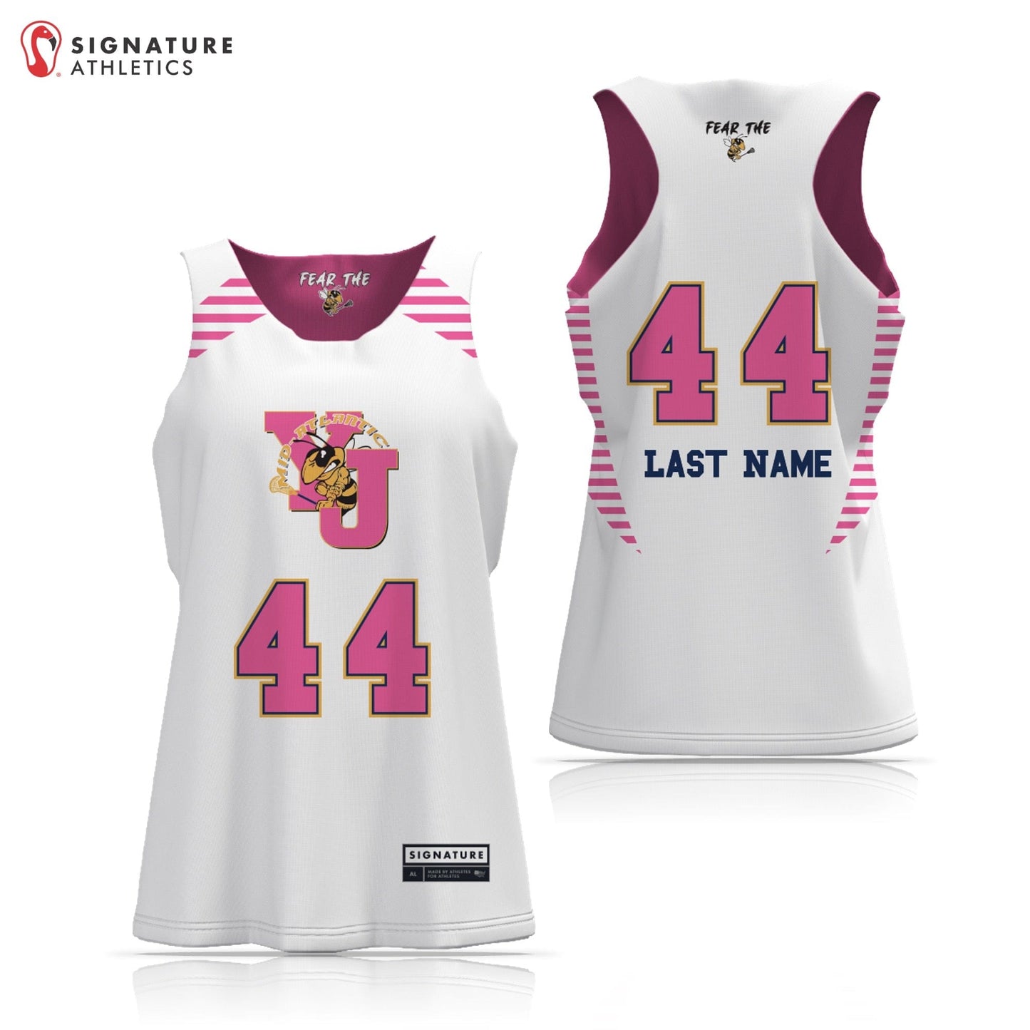 Yellow Jackets Mid Atlantic Pink Women's 2 Piece Player Package Signature Lacrosse