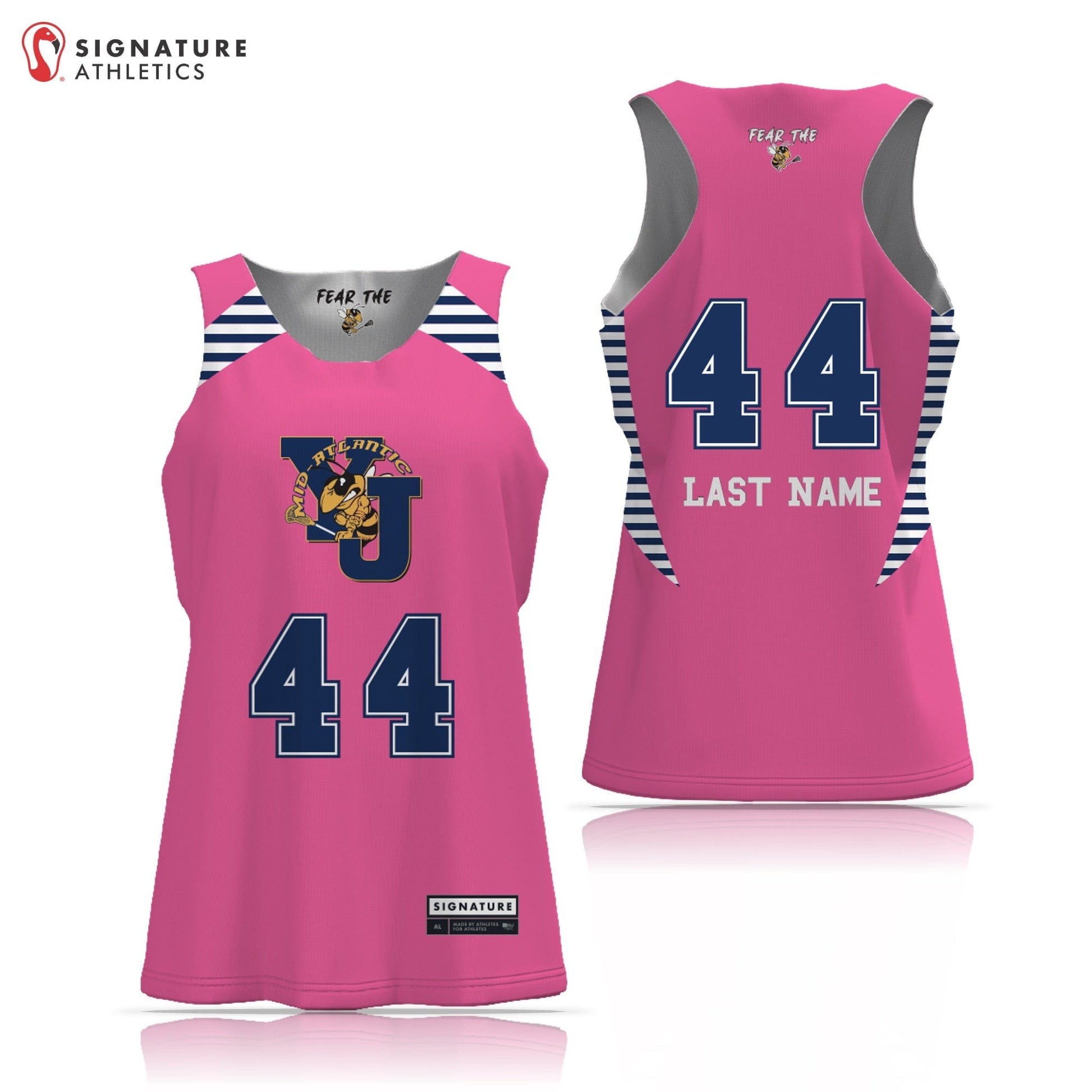 Yellow Jackets Mid Atlantic Pink Women's 2 Piece Player Package Signature Lacrosse