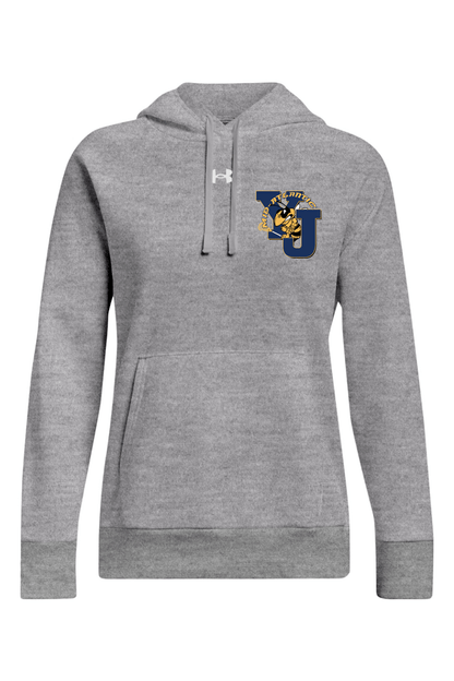 Yellow Jackets Mid-Atlantic Under Armour Ladies' Rival Fleece Hooded Sweatshirt Signature Lacrosse