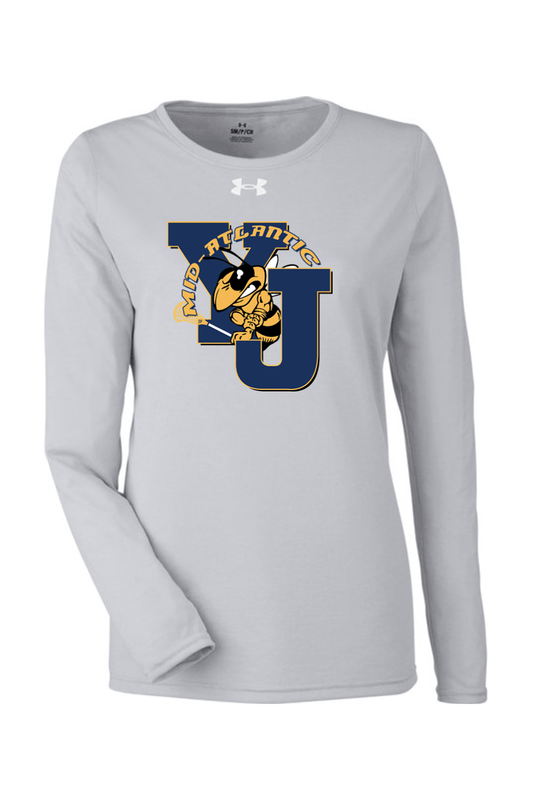 Yellow Jackets Mid-Atlantic Under Armour Ladies' Team Tech Long-Sleeve T-Shirt Signature Lacrosse