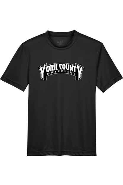 York County Grizzlies Youth Athletic T-Shirt Signature Lacrosse