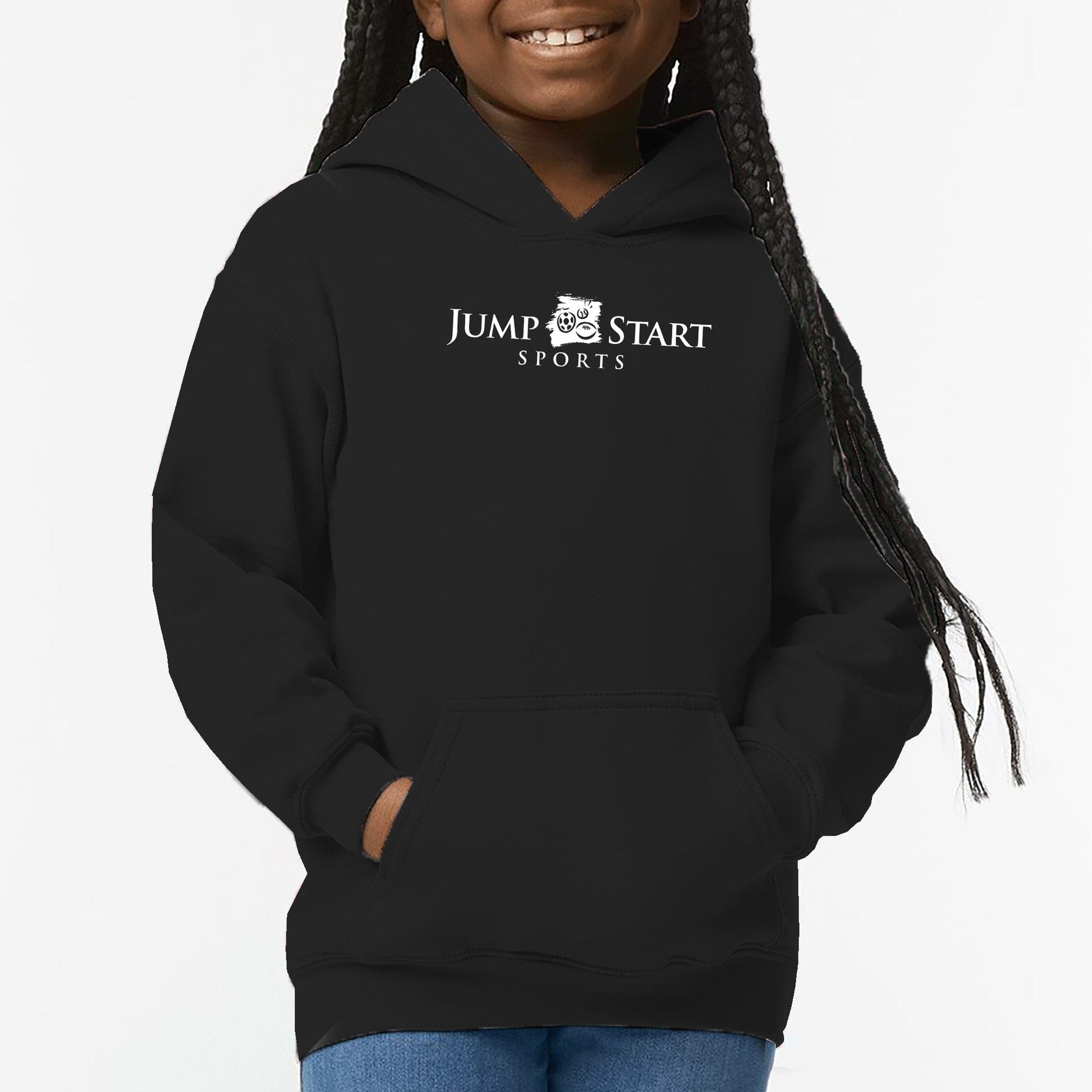 Youth Jump Start Hoodie - Black Signature Lacrosse