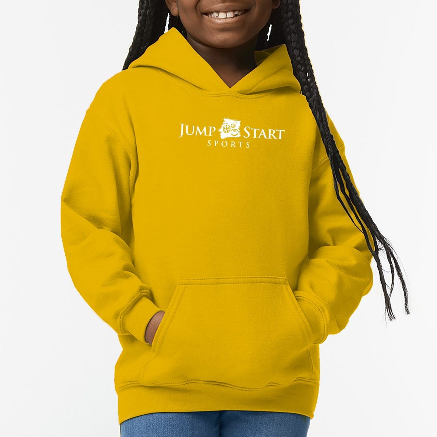 Youth Jump Start Hoodie - Gold Signature Lacrosse