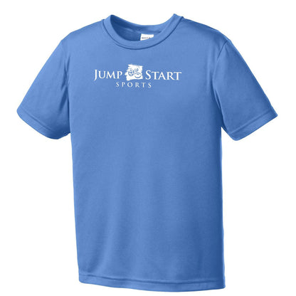 Youth Jump Start Performance Tee - Carolina Blue Signature Lacrosse