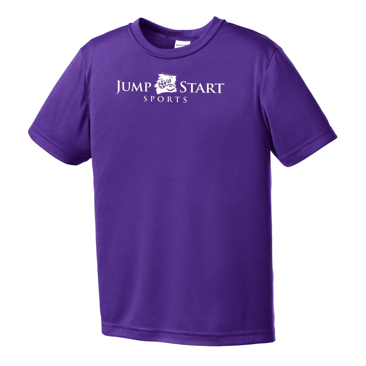 Youth Jump Start Performance Tee - Purple Signature Lacrosse